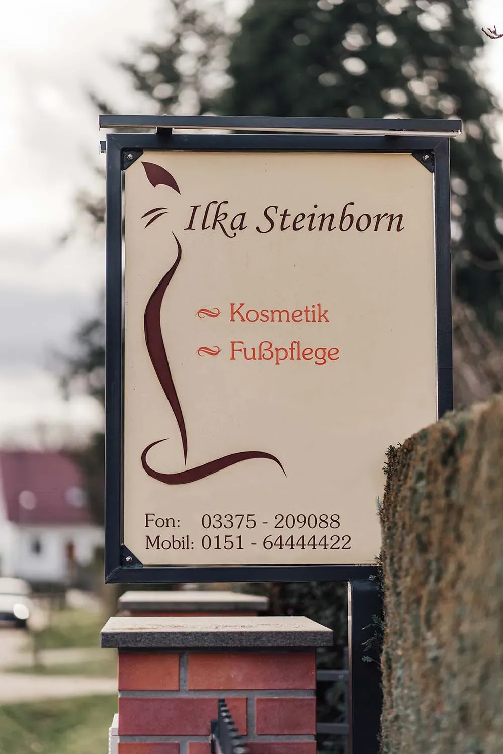 Unsere Einfahrt